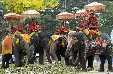 Image showing ASIA THAILAND AYUTTHAYA SONGKRAN FESTIVAL