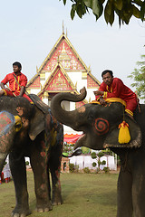 Image showing ASIA THAILAND AYUTTHAYA SONGKRAN FESTIVAL