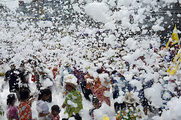 Image showing ASIA THAILAND AYUTTHAYA SONGKRAN FESTIVAL