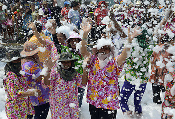 Image showing ASIA THAILAND AYUTTHAYA SONGKRAN FESTIVAL