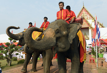 Image showing ASIA THAILAND AYUTTHAYA SONGKRAN FESTIVAL