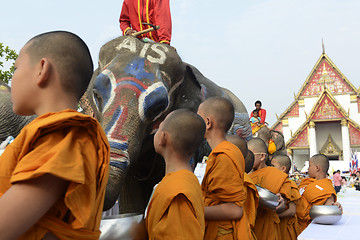 Image showing ASIA THAILAND AYUTTHAYA SONGKRAN FESTIVAL