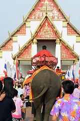 Image showing ASIA THAILAND AYUTTHAYA SONGKRAN FESTIVAL