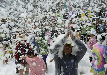 Image showing ASIA THAILAND AYUTTHAYA SONGKRAN FESTIVAL