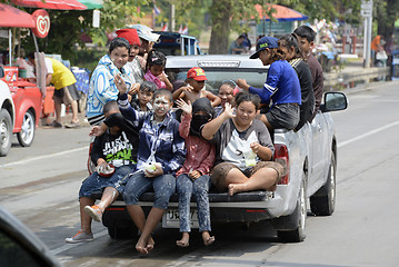 Image showing ASIA THAILAND AYUTTHAYA SONGKRAN FESTIVAL