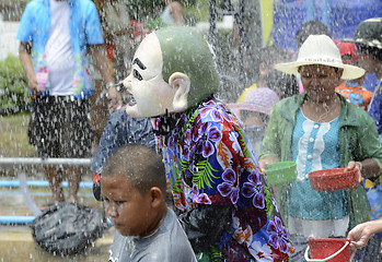 Image showing ASIA THAILAND AYUTTHAYA SONGKRAN FESTIVAL