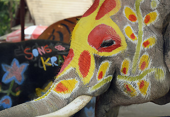 Image showing ASIA THAILAND AYUTTHAYA SONGKRAN FESTIVAL