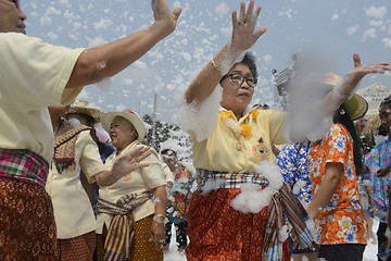 Image showing ASIA THAILAND AYUTTHAYA SONGKRAN FESTIVAL