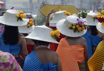 Image showing ASIA THAILAND AYUTTHAYA SONGKRAN FESTIVAL