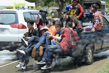 Image showing ASIA THAILAND AYUTTHAYA SONGKRAN FESTIVAL