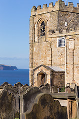 Image showing Church and graveyard