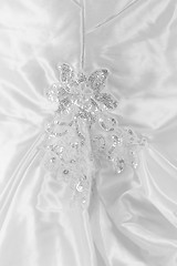 Image showing Beautiful wedding dress detail