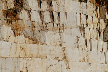 Image showing White marble quarry