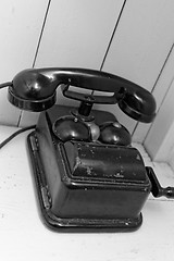 Image showing Old telephone 