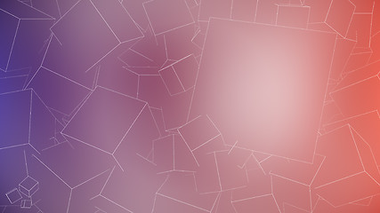 Image showing Outline Cubes Background