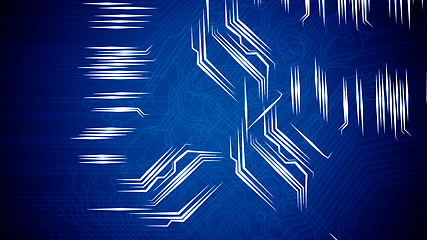 Image showing Circuit board's signals.