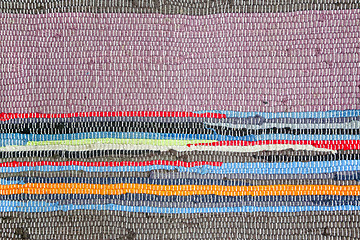 Image showing Colorful doormat texture