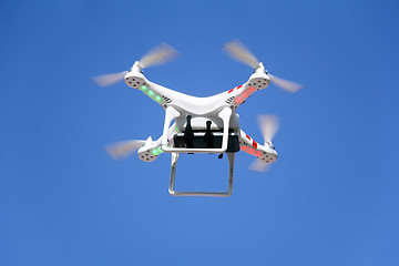 Image showing Drone is flying 