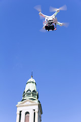 Image showing Drone to fly over the city
