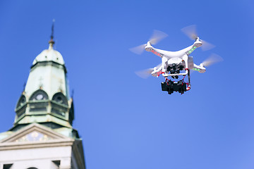 Image showing Drone to fly over the city