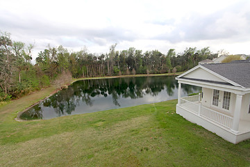 Image showing Yard and Pond