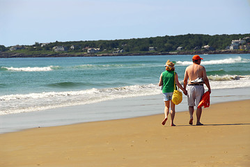 Image showing Couple beach