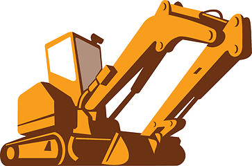 Image showing Bulldozer Front Retro