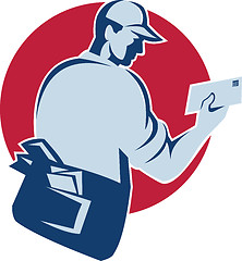 Image showing Mailman Postal Worker Delivery Man