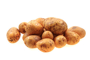 Image showing fresh potatoes isolated 