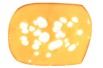 Image showing emental cheese isolated