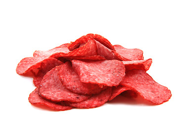 Image showing salami isolated