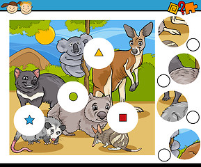 Image showing match pieces game cartoon