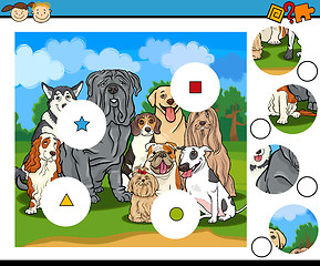 Image showing match pieces game cartoon