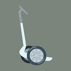 Image showing Electric scooter for walking tourists