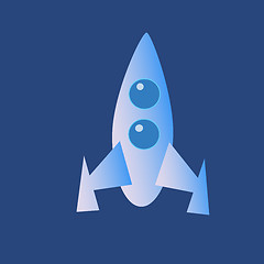 Image showing Space rocket icon