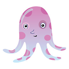 Image showing Funny cartoon octopus