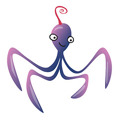 Image showing Funny cartoon octopus