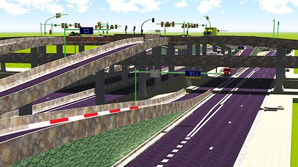 Image showing high-level overpass 