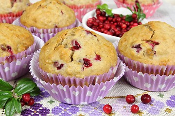 Image showing Homemade muffins