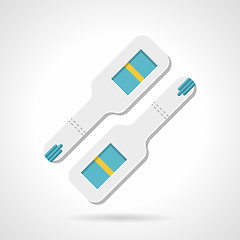 Image showing Negative pregnancy test flat vector icon