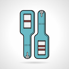 Image showing Flat design pregnancy stick icon