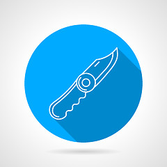 Image showing Blue vector icon for pocket knife