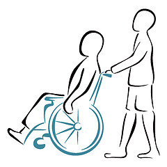 Image showing Carrying the patient