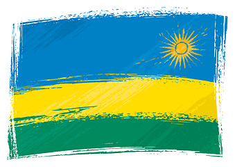 Image showing Grunge Rwanda flag