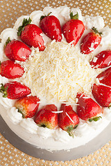 Image showing Cake with Strawberries