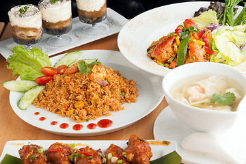 Image showing Variety of Thai Food Dishes