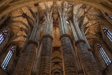 Image showing Gothic church interior