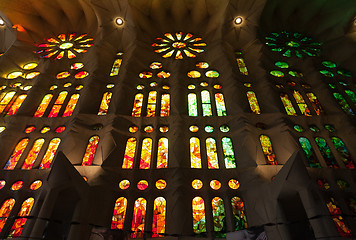 Image showing Church windows interior