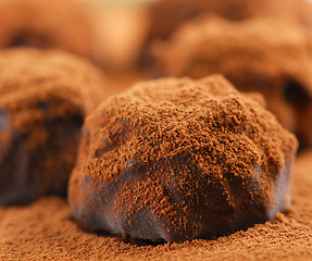 Image showing Chocolate truffles