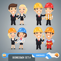 Image showing Businessmans Cartoon Characters Set1.4